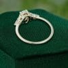 1 Carat Oval Cut Moissanite Engagement Ring with Classic Side Stones (2)