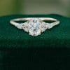 1 Carat Oval Cut Moissanite Engagement Ring with Classic Side Stones (4)