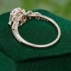 1.5CT Oval Cut Moissanite Infinity Pavé Engagement Ring – Elegant Twist of Forever (5)