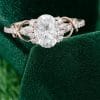 1.5CT Oval Cut Moissanite Infinity Pavé Engagement Ring – Elegant Twist of Forever (6)