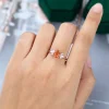 14K Rose Gold Engagement Ring Featuring Pear Shaped Sunstone and Moonstone.0