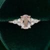 Classic Cluster Morganite Engagement Ring in Oval Cut (4)