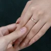 Classic Cluster Morganite Engagement Ring in Oval Cut.0