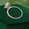 Classic Pear Shaped Moissanite Engagement Ring with Halo and Pavé Accents (6)