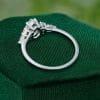 Classic Pear Shaped White Sapphire Ring in White Gold Setting (4)