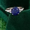 Classic Rose Gold 8MM Sapphire Engagement Ring – Dainty and Refined (5)