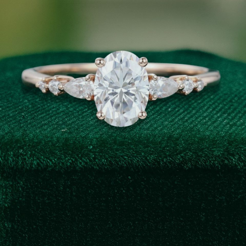 Dainty Glow Half Carat Oval Cut Moissanite Promise Ring (2)