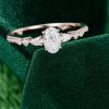 Dainty Glow Half Carat Oval Cut Moissanite Promise Ring (6)