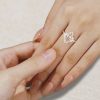 Designer Marquise Cut Morganite Engagement Ring with Hidden Halo Elegance (2)