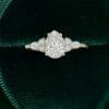 Elegant Pear Cut Moissanite Ring with Dazzling Side Accents (4)