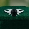 Elegant Sterling Silver Oval Black Onyx Ring – Engagement (2)