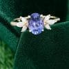 Eternal Love Oval Cut Tanzanite Engagement Ring in Yellow Gold (5)