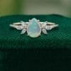 Ethereal Opal and Moissanite Wing Engagement Ring for Women (2)