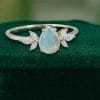 Ethereal Opal and Moissanite Wing Engagement Ring for Women (3)