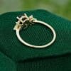 Green Blue Sapphire Engagement Ring in Oval Cut Design (5)