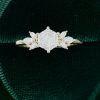 Hexagon Cut Moissanite Engagement Ring (5)
