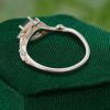 Hexagon Cut Moss Agate Nature-Inspired Promise Ring (4)
