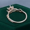 Hexagon Cut Moss Agate Ring with Flowing Navette Leaves (6)