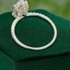 Hidden Halo Marquise Moissanite Engagement Ring with Elegant Pavé Band (6)