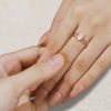 LeafLace Hexagonal Pink Opal Promise Ring with Moonstone & Amethyst Accents (1)