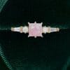 Liora Princess Cut Lab Pink Opal Engagement Ring with Trio Accent Stones” (4)