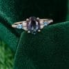 Luxury 14K Rose Gold Alexandrite & Topaz Ring for Engagement or Anniversary (5)