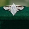 Luxury 1CT Marquise Cut Lab Diamond Ring with Art Deco Detailing (3)