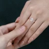 Luxury 1CT Marquise Cut Lab Diamond Ring with Art Deco Detailing.0