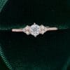 Minimalist ⅓ Carat Round Cut Moissanite Promise Ring (4)