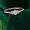 Minimalist ⅓ Carat Round Cut Moissanite Promise Ring.0