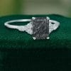 Modern Emerald Cut Black Rutilated Quartz Ring for Engagement (2)