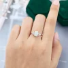 Modern Emerald Cut Lab Opal Engagement Ring – Elegant Gift for Anniversary.0