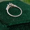 Modern Hexagon Cut Moss Agate Engagement Ring Enhanced with Opal and Moissanite (3)