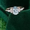 Oval Cut Aquamarine Engagement Ring with Classic Moissanite Design (1)