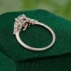 Oval Cut Aquamarine Engagement Ring with Classic Moissanite Design (5)