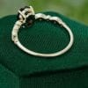 Oval Cut Black Onyx Engagement Ring in Yellow Gold – Elegant Vintage Style (5)