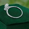 Oval Cut Moissanite Engagement Ring with Hidden Halo and Half Pavé Band (6)