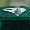 Oval Cut Moss Agate Promise Ring for Women with Elegant Side Stones (6)