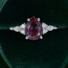 Pear Cut Alexandrite Engagement Ring in Gold (4)