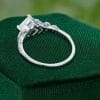 Princess Cut Lab Opal Infinity Pavé Wedding & Promise Ring (1)