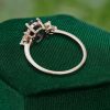 Pure Serenity Oval Cut Lab Sapphire Engagement Ring in Rose Gold Elegance (5)