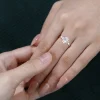Radiant Entwine 1.5CT Oval Lab Diamond Engagement Ring with Twisted Band .0