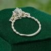 Radiant Entwine 1.5CT Oval Lab Diamond Engagement Ring with Twisted Band (5)