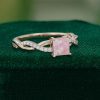 Radiant Princess Cut Pink Opal Ring – A Modern Symbol of Romance (4)