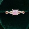 Radiant Princess Cut Pink Opal Ring – A Modern Symbol of Romance (5)