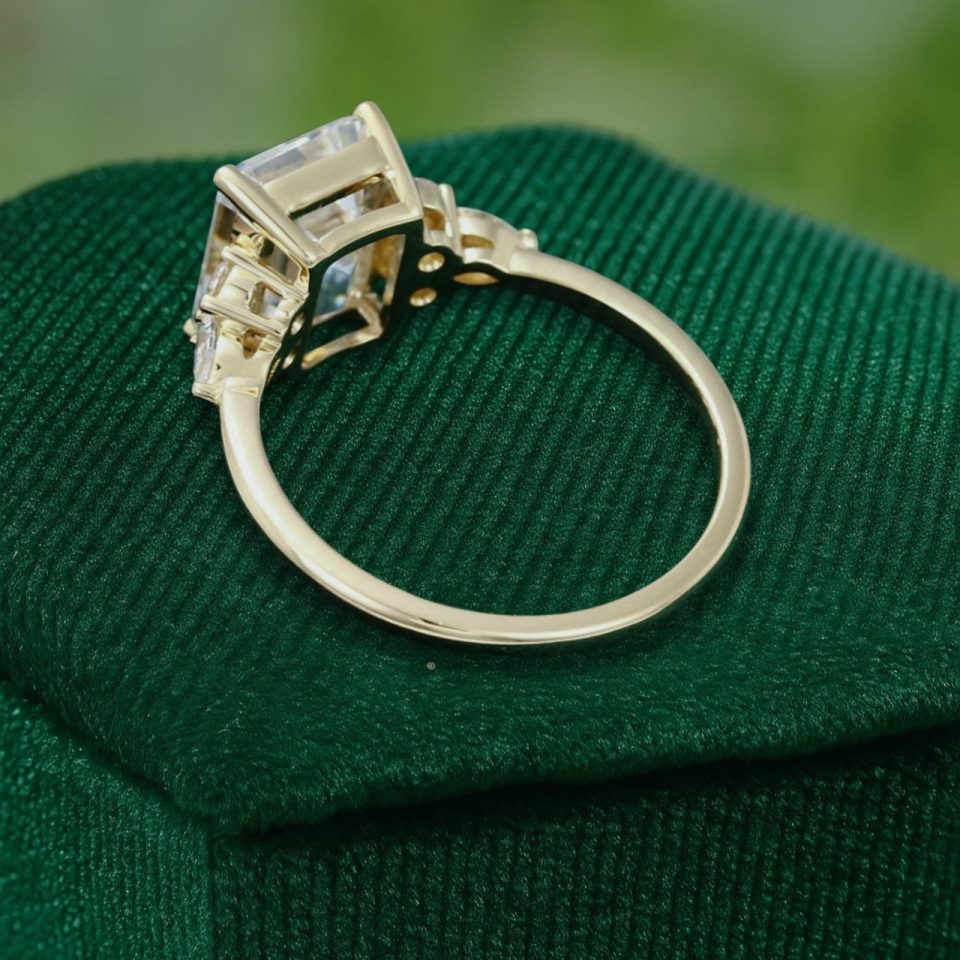 Refined Legacy Yellow Gold 3.5 Carat Emerald Cut Ring (1)