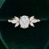 Refined Rose Gold 1CT Oval Moissanite Ring – Engagement or Anniversary Gift (4)
