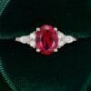 Romantic Oval Ruby Engagement Ring – Elegant Gift for Her (2)