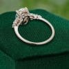 Tapered Line 1.5 CT Oval Cut Moissanite Engagement Ring with Elegant Tapered Band (5)