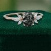 Timeless Aura 14K Rose Gold Black Rutilated Quartz Oval Engagement Ring (3)